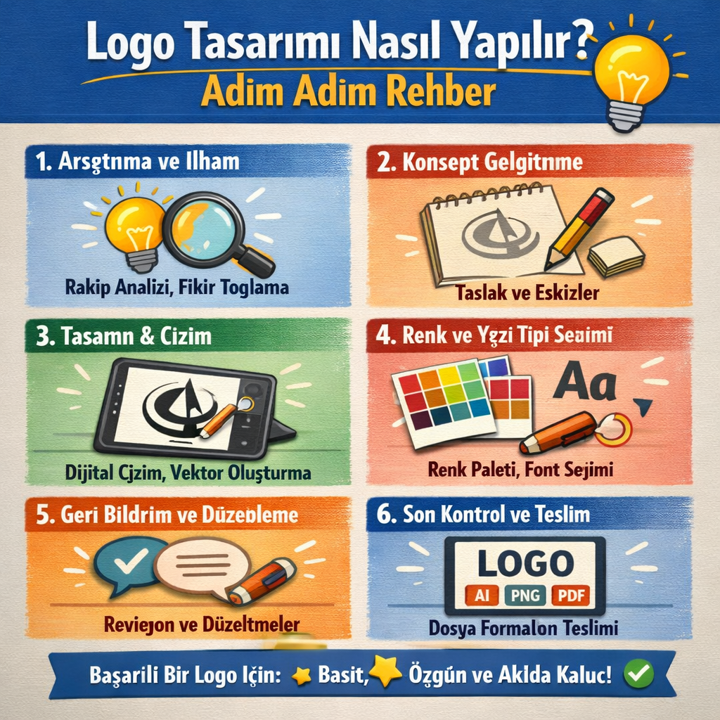 Logo Tasarımı Nasıl Yapılır? Adım Adım Rehber