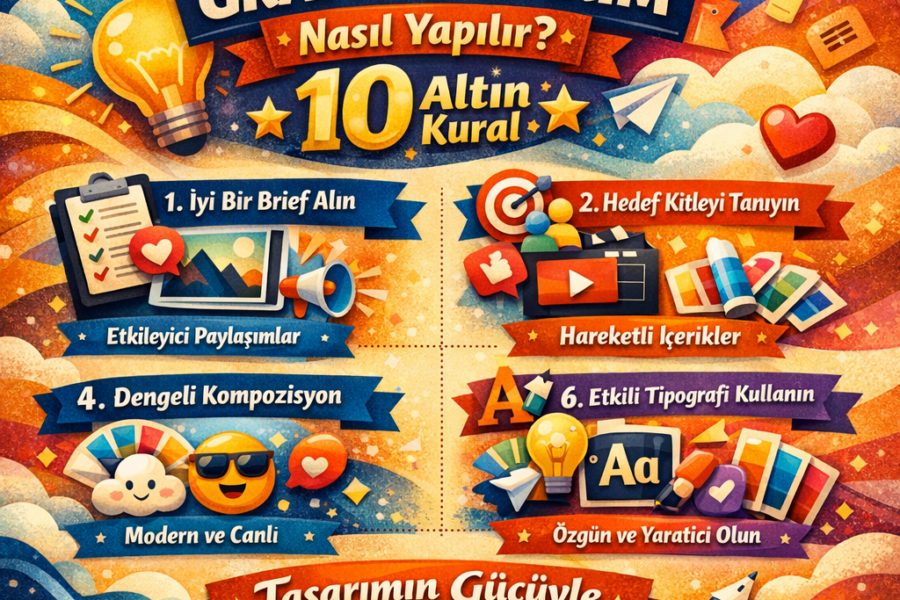 Profesyonel Grafik Tasarım Nasıl Yapılır? 10 Altın Kural