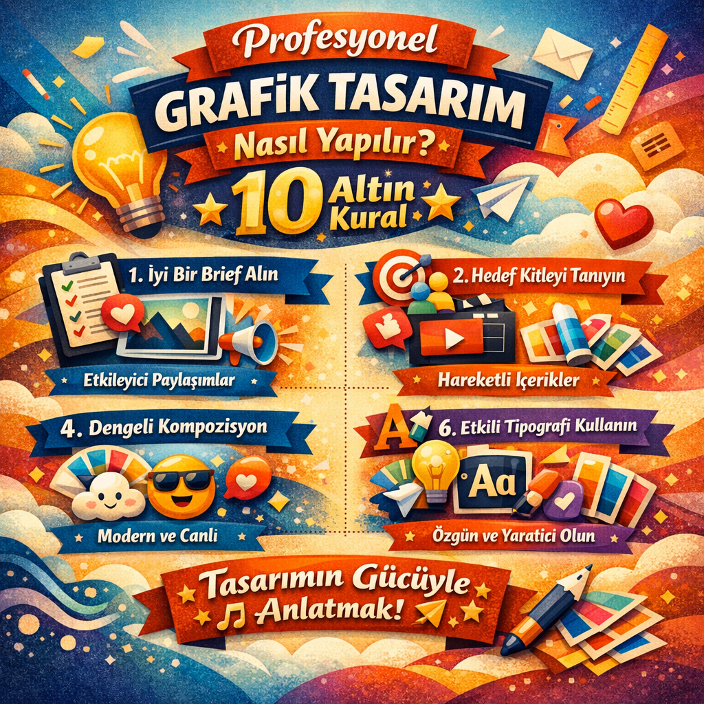 Profesyonel Grafik Tasarım Nasıl Yapılır? 10 Altın Kural