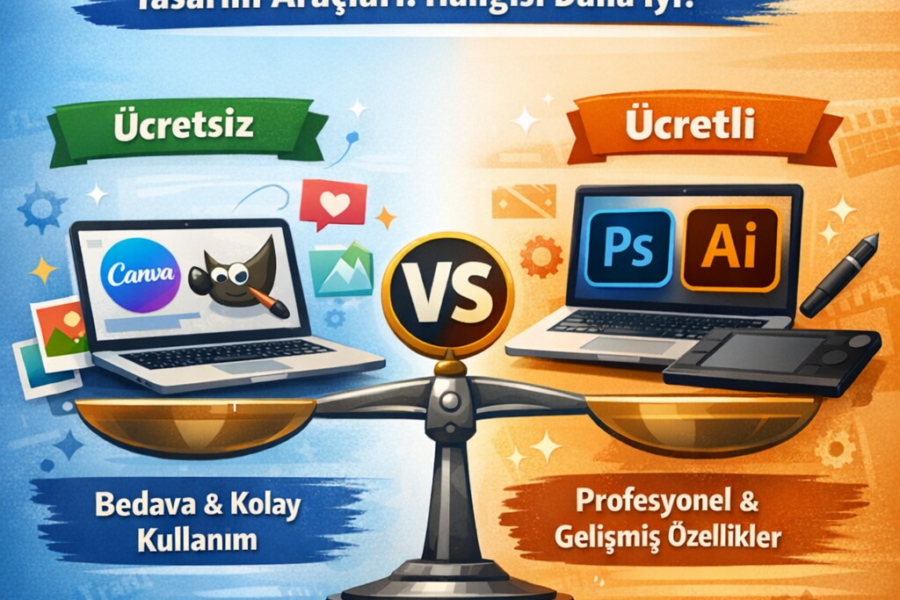 Ücretsiz vs Ücretli Tasarım Araçları: Hangisi Daha İyi?