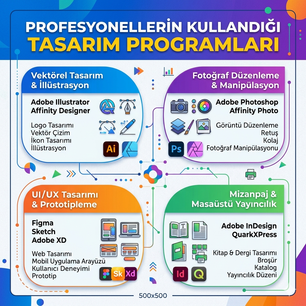 Profesyonellerin Kullandığı Tasarım Programları
